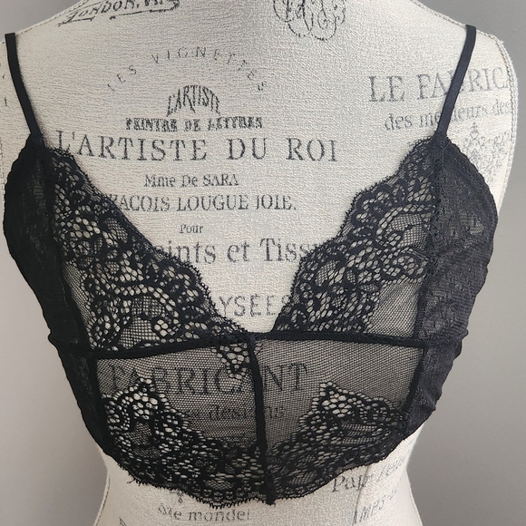 NASTY GAL black lace bralette in size XS - Picture 1 of 5